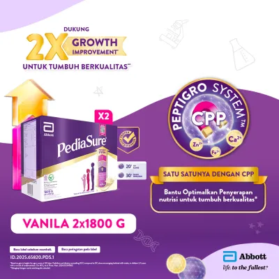 PediaSure Vanila (1-10th) 2x1800gr - Nutrisi Pertumbuhan
