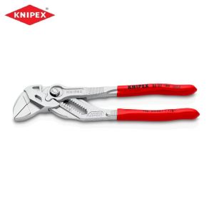 KNIPEX 86 03 180 Pliers Wrench 180mm | 7-1/4" Smooth Jaw Adjustable Spanner Ratchet Plier Made in Germany