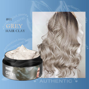 One-time Hair Color Wax Instant Hair Color Washable Hair Dye Men Women DIY Hairstyle Gray Brown Red  Vibrant DIY Color Gentle And Fluffy Hair Long-Lasting Fragrance Without Damaging Hair Hairstyle Mud Molding Paste 100g