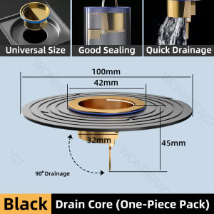 Anti Odour Floor Trap Seal No Rust Brass Drain Plug Heavy Duty HDB Toilet Pest Preventer Quick Water Drainage
