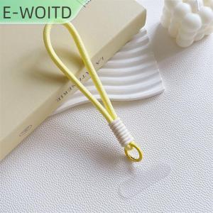 INS สายคล้องโทรศัพท์มือถือสีทึบเชือกถักป้องกันการสูญหายเหมาะสำหรับเคสโทรศัพท์มือถือทุกรุ่นที่มีคลิป