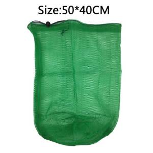 Fishing Mesh Dense Hole Mesh Bag Thickened Folding Design Mesh Bag Useful Fish Protection Net Bag Outdoor Supply