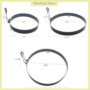 [PureZone] 9 10 15 20cm Pancake Ring Mold Metal Fried Egg Shaper Non Stick Egg Cooking Ring