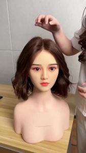 FCLadies Natural Big Curly Hair Wig Elegant Cool Lady Retro Hong Kong Style Wig Short Hair Wave Roll Wig