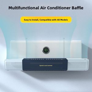 STATIONERY Expandable Air Conditioner Windshield Adjustable Anti Direct Blowing Air Conditioner Outlet Baffle Comfortable Windproof Air Diverter Cover Cold Environment