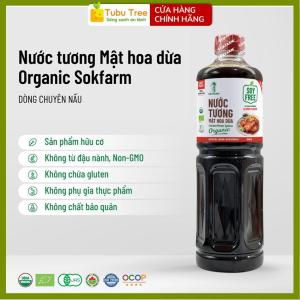 Nước Tương Mật Hoa Dừa SOKFARM Organic Thuần Chay 1L