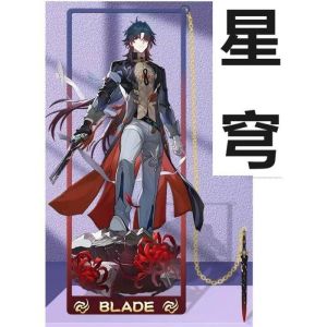 15 Styles Tassel Pendant Metal Bookmark Kafka Blade Silver Wolf Jingliu Dan Heng·Imbibitor Lunae Bullet Journaling Book Clip Pagination Mark School Supplies gift