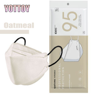 YOTTOY KF94 Mask Original 50Pcs FDA Approved 4 Layers Non-Woven Protective Filter 3D Korean Anti-Virus Dust-Proof Formaldehyde Anti-Bacterial Anti-Haze