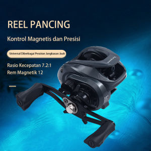 Reel Pancing Fishing Reel Besi Asli Berkekuatan Tinggi Katrol Gulungan Pancing Memancing Drag 7.2:1 Kincir Logam Laut Sungai
