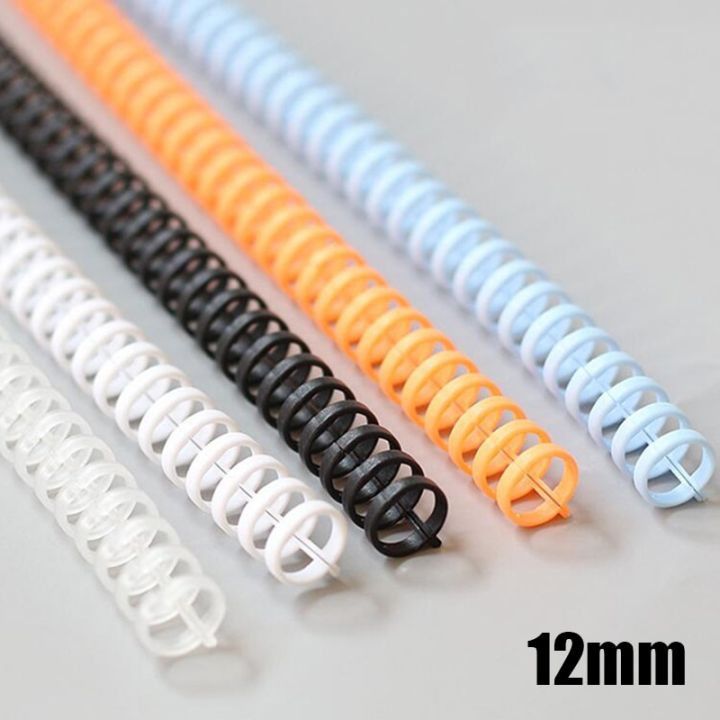 [Hot K] 12mm Notebook Plastic Binding Spiral Strip 30 Hole Circle Ring