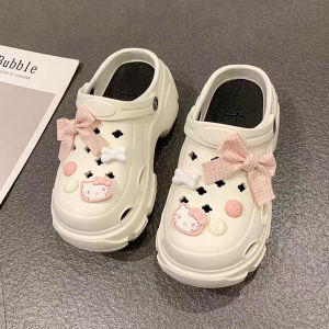 [Free Shipping] Detachable Arch Support Summer Fresh EVA Thick-Soled Outdoor Wear Age-Reducing Versatile Non-Slip Clogs For Women