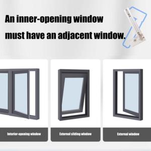 Hệ thống khóa cửa trượt kích hoạt bằng chân với tính năng an toàn trẻ em khóa bảo mật đôi cho hàng hiên & đường ray cửa sổ