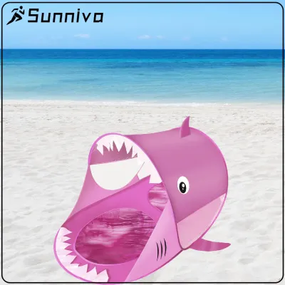 Gazechimp Beach Tent Play Tent 2-3 Person Beach Umbrella Quick Up Folded Practical Windproof Sun Protection For Backyard Family Camping ☀0414x