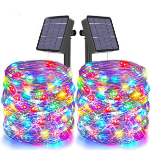 Solar Lights 7/12/22M Outdoor Waterproof 8Modes Fairy String Lights for Home Christmas Decor