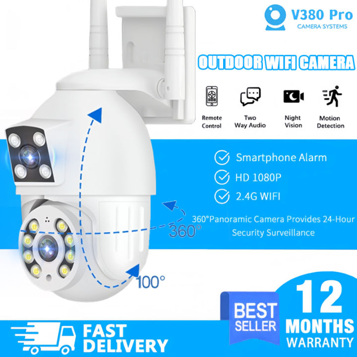Night Vision Best Outdoor Security Cameras With Audio CAMVIEW V380