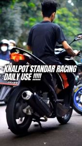 Knalpot Standar Racing Model TZM untuk VARIO 150 125 160, BEAT SCOOPY, NMAX AEROX PCX 150 160, MIO J FREEGO FAZIO