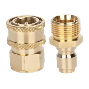 M22x1.5 Adapter For High Pressure Wash Machine Water Outlet Set Quick Connect Kits Washer Pipe With Pin Adaptor 2pcs