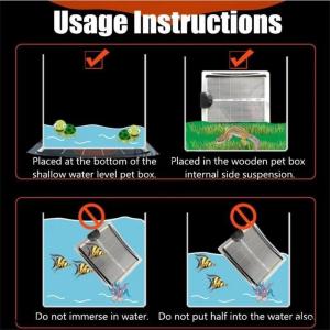 [COD] Donglon 5-45W Terrarium Reptiles Heat Mat Climbing Pet Heating Warm Pads Adjustable Temperature Controller Mats EU US