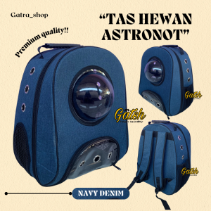 TAS KUCING RANSEL HEWAN ASTRONOUT TRANSPARAN PREMIUM by Gatsh