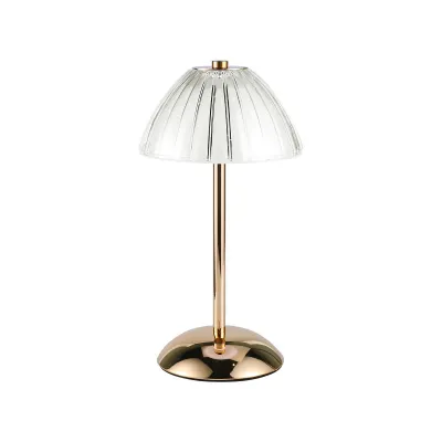 Yo-Fun Bedside Gold LED Table Lamp Touch USB Rechargeable Desk Light Dimmable Bar Counter Bedroom