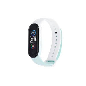 Tpu Strap For Xiaomi Mi Band 4 / 3 Soft Silicone Strap Soft Silicone Strap Print Double Color Mi Sports Bracelet Replacement Wristband for Mi Band 5 / 6 Watchband New [Ready Stock]