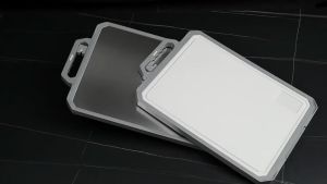 [In Stock]NEW Antibacterial Chopping Board  316 Stainless Steel double-sided antibacterial cutting board raw cooked