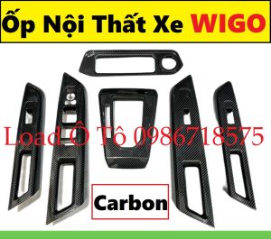 Ốp Nội Thất Vân Carbon Xe Toyota Wigo 2023 Form Mới Cao Cấp Có Đủ Vân Carbon Vân Đá Sẵn Keo Dán 3M