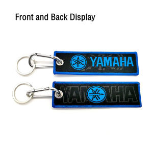 ริบบิ้นปักลายพวงกุญแจมอเตอร์ไซค์สำหรับพวงกุญแจ Yamaha จำนวน1ชิ้น