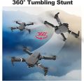 Clever E88 Pro Drone 4K HD Drone Camera Wifi Remote Control obstacle avoidance Portable Foldable mini Drone Wide Angle 3D Pin/Flip Holding WiFi Fpv Drone Height Hold Rc Quadcopter. 