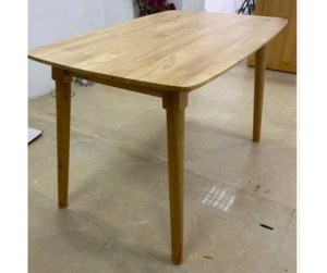 BỘ BÀN ĂN 4 GHẾ GỔ CAO SU BỘC NỆM SIMILI.