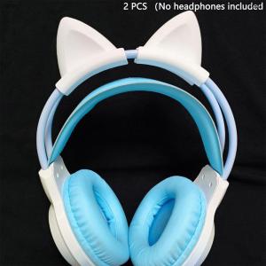 [COD] folp 2pcs tai nghe phụ kiện Tai Mèo cho tai nghe Tai nghe chơi game tai nghe đính kèm tai nghe stereo trang trí Trọng lượng nhẹ Silicone Mặt dây chuyền