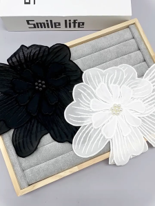 Trâm cài hoa vải tinh tế cho phụ nữ hoa Corsage cho trang phục dự tiệc trang sức thủ công phụ kiện trang trí