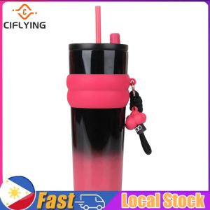 【Arrive In 1-3 Days】 700ml Insulated Stainless Steel Space Cup with Gradient Colors for Sports and Outdoor Use