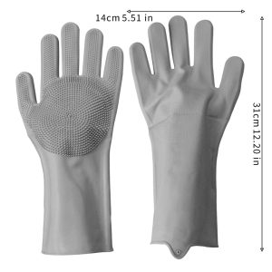 Pet Bathing Massage Gloves / Flexible Silicone Hair Catcher / Practical Protective Tools for Daily Pet Care