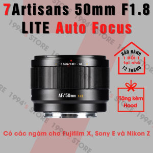 Ống kính 7Artisans 50mm F1.8 Lite AF - Lens chuyên chân dung có lấy nét tự động dành cho Fujifilm X Sony E Nikon Z