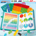 Alat Peraga Matematika Pecahan Learning Fractions Wooden Toys Magnetic Alat Pecahan Belajar Math Montessori Toys. 