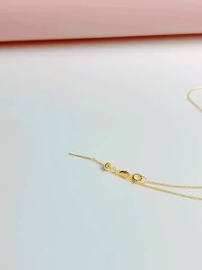 Fairy Chain 18K Gold Necklace Pendant High Jewelry Au750 High Jewelry Fashion Versatile Womens Wedding Gift x629