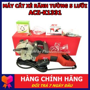 Máy Cắt Rãnh Tường 5 Lưỡi ACZ K1331 - Công Suất 2700W - Đầy Đủ Phụ Kiện - Bảo Hành 6 Tháng