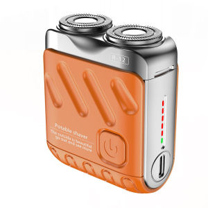 Rotating Dual Ring Electric Shaver/Portable Mens Travel Shaver/Auto Cleaning/4 Colors Available/Waterproof Design/For Adults & Travelers