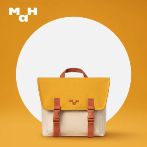 MAH Original Cambridge กระเป๋าเป้ผู้หญิงสไตล์ สีตัดให้เหมือนกัน กระเป๋าเป้สะพายหลังวัน