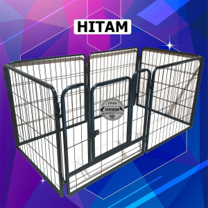 Kandang Hewan Pagar Besi Large Size Pet Cage Anjing Kucing Kandang Pagar Portable Indoor Outdoor
