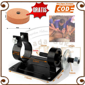 Dudukan Bor Asah Poles Gosok Pisau Golok Sembelih Potong Daging Hewan Kurban Sapi Kambing