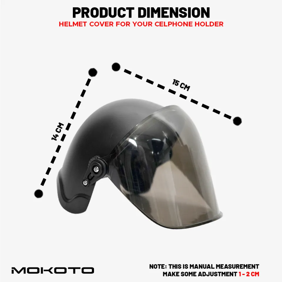 MOKOTO HELMET COVER ONLY CELLPHONE HOLDER SIDE MIRROR AND HANDLE