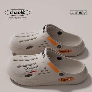 Free Shipping WomenS Thick-Soled Clogs 2026 Summer New Style Non-Slip Outdoor Wear Closed-Toe Solid Color Lettered Clogs Sandals Beach Slippers