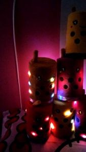 Celengan Boba LED Viral Buka Tutup Bahan Velfoa Full Bordil