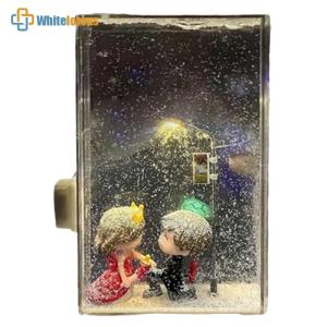 Snowy Lamp Material Pack Snow Scenery Night Light Realistic DIY Quicksand Snowflake Lamp Decorative for Home Decor