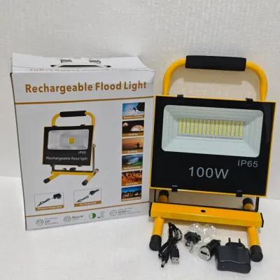 Lampu LED 100WATT Dapat Isi Ulang IP65 Portable Lamp