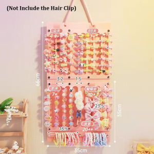 O-New Hanging Storage Organizer For Hair Bow Clip Headband Ponytail Accessories Wall Display Holder