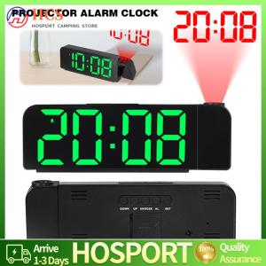 【HCS】 Projection Alarm Clock Projector Clock Large Number Display LED Digital Alarm Clock Temperature/Date Display for Heavy Sleepers