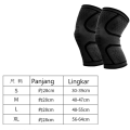 Knee Support Brace Nylon Deker Lutut Knee Pad Pelindung Lutut Compression Pad Elastis. 